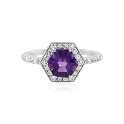 Siberian Amethyst Silver Ring