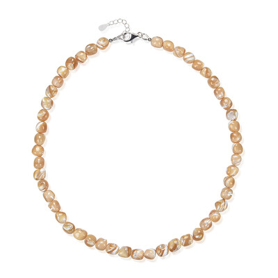 Mother of Pearl Silver Necklace