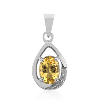 Yellow Beryl Silver Pendant