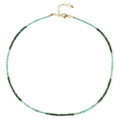 Zambian Emerald Silver Necklace