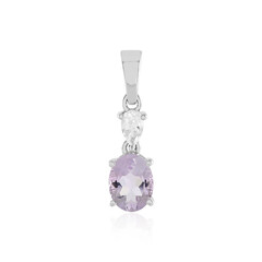 Rose de France Amethyst Silver Pendant