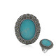 Amazonite Silver Ring (Annette classic)