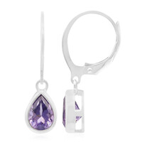 Amethyst Silver Earrings