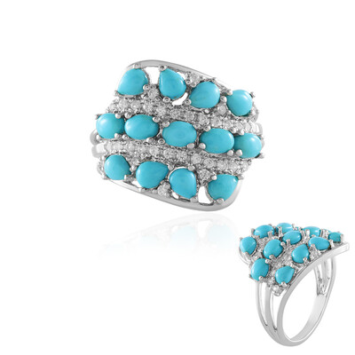 Sleeping Beauty Turquoise Silver Ring (Faszination Türkis)