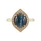 18K Cats Eye Indicolite Gold Ring (AMAYANI)