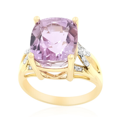 14K Patroke Kunzite Gold Ring (AMAYANI)