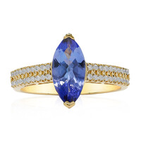 14K AAA Tanzanite Gold Ring (CIRARI)