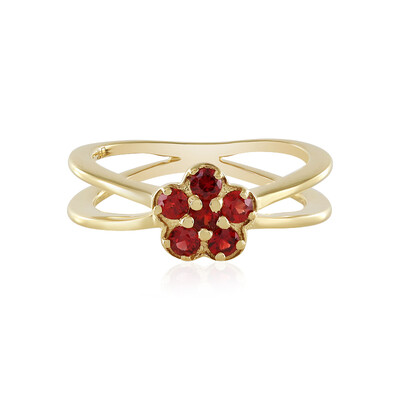 Tanzanian Ruby Silver Ring