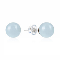 Aquamarine Silver Earrings