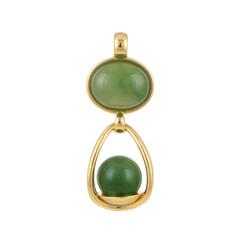 Nephrite Silver Pendant