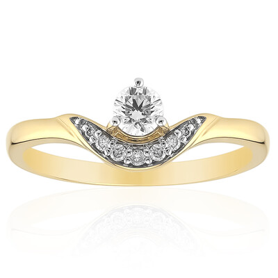 9K SI1 (G) Diamond Gold Ring (Annette)