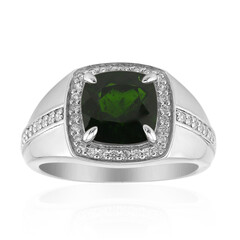 Russian Diopside Silver Ring