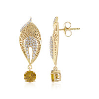 9K Sphene Gold Earrings