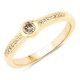 9K I3 Brown Diamond Gold Ring