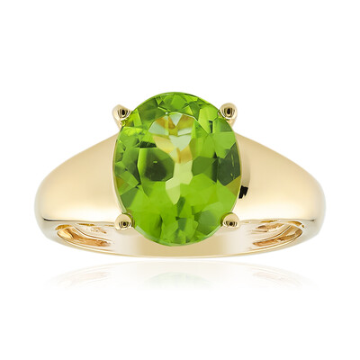 14K Dashihe Peridot Gold Ring (CIRARI)