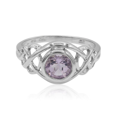 Rose de France Amethyst Silver Ring