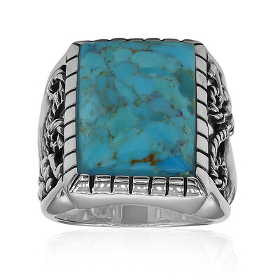 Kingman Blue Mojave Turquoise Silver Ring (Art of Nature)