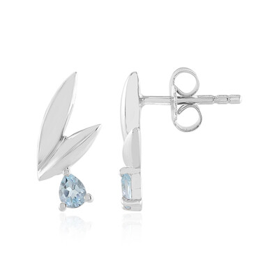 Sky Blue Topaz Silver Earrings