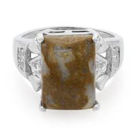 Dinosaur Bone Silver Ring