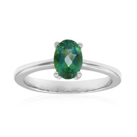 Butterfly Green Topaz Silver Ring