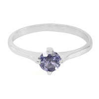 Blueberry Quartz Silver Ring