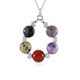 Red Agate Silver Necklace