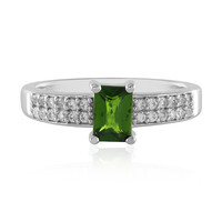 Russian Diopside Silver Ring