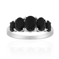 Black Onyx Silver Ring