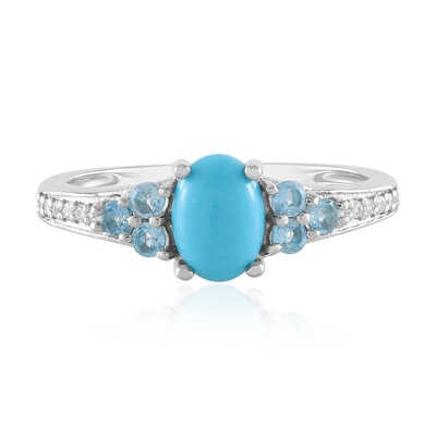 Sleeping Beauty Turquoise Silver Ring