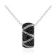 Black Spinel Silver Necklace