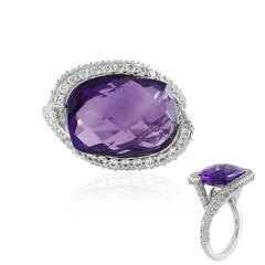 9K Zambian Amethyst Gold Ring (SUHANA)