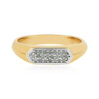 PK (J) Diamond Silver Ring