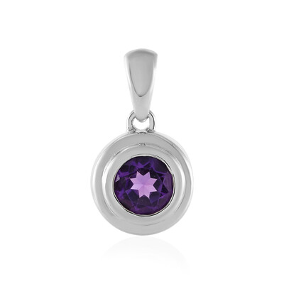 Siberian Amethyst Silver Pendant