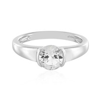 White Topaz Silver Ring