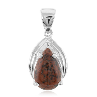 Mahogany Obsidian Silver Pendant