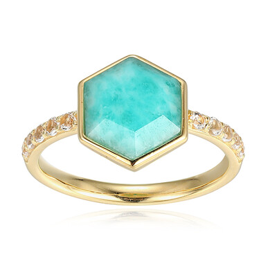 Amazonite Silver Ring