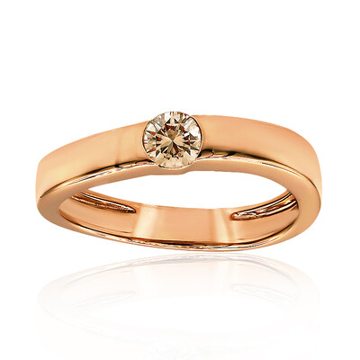 9K VS1 Argyle Rose De France Diamond Gold Ring (Annette)