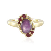 Star Ruby Silver Ring