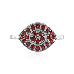 Tanzanian Ruby Silver Ring