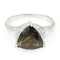 Smoky Quartz Silver Ring