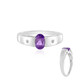 Uruguayan Amethyst Silver Ring