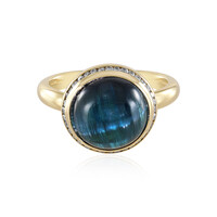 18K Cats Eye Indicolite Gold Ring (AMAYANI)