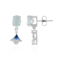 Brazilian Aquamarine Silver Earrings