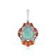 Amazonite Silver Pendant (Desert Chic)