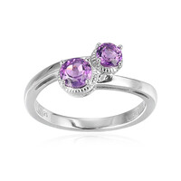 Zambian Amethyst Silver Ring