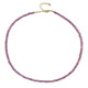 Pink Sapphire Silver Necklace