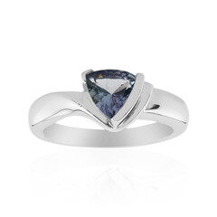 Unheated Tanzanite Silver Ring