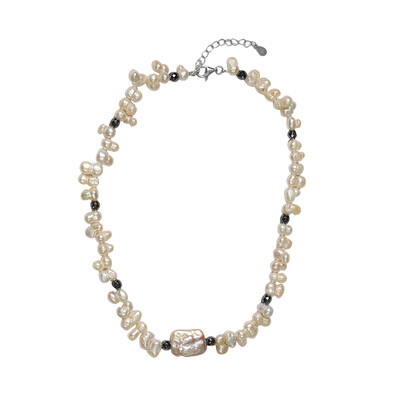 Keshi pearl Silver Necklace (TPC)