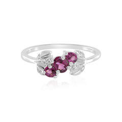 Rhodolite Silver Ring