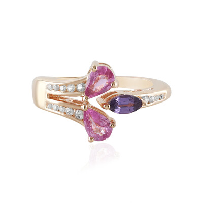 Ceylon Pink Sapphire Silver Ring